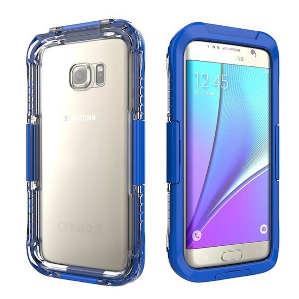 iPhone X blue waterproof case